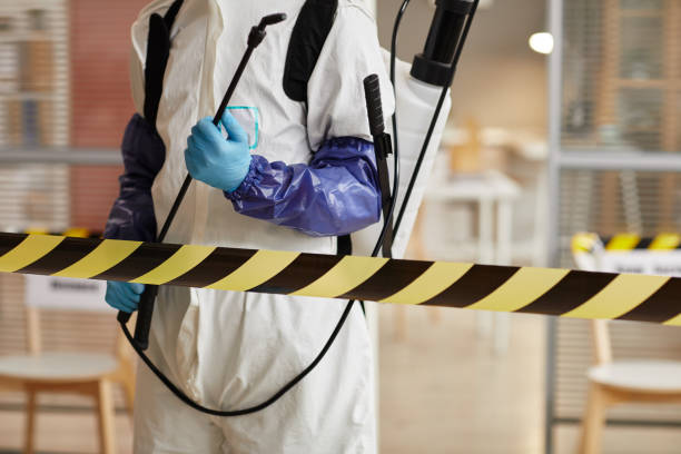 Professional Biohazard Cleanup technician working in Spofford, NH